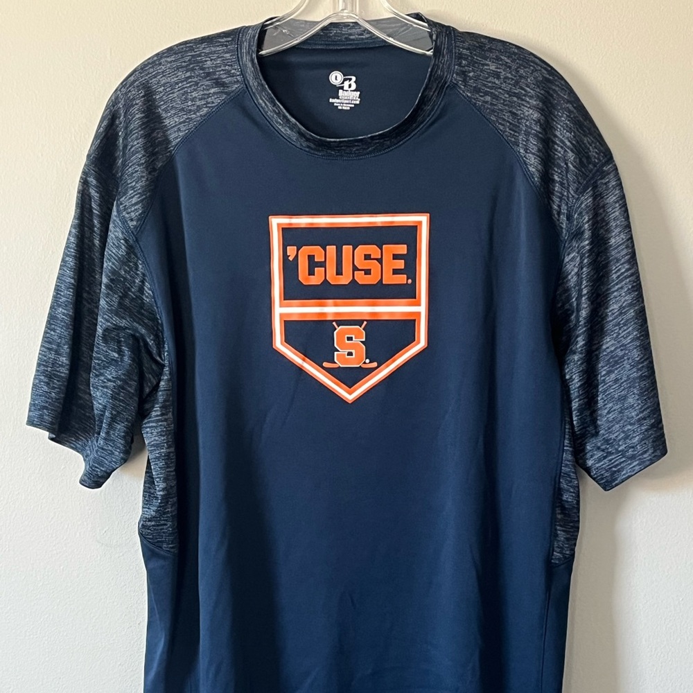 Badger Syracuse Orangemen Cuse Navy Black T Shirt Mens Size Large